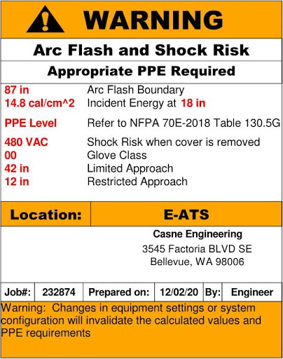 arc flash and shock risk